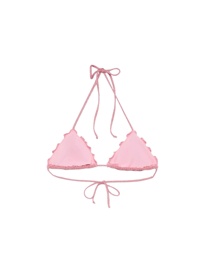 Sagittarius pink lurex classic triangle top