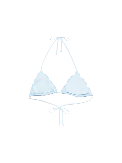 Sagittarius classic light blue  Sangallo lace triangle top