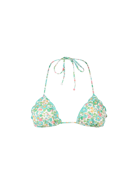 Woman Betsy classic triangle beach top Sagittarius | MADE WITH LIBERTY FABRIC