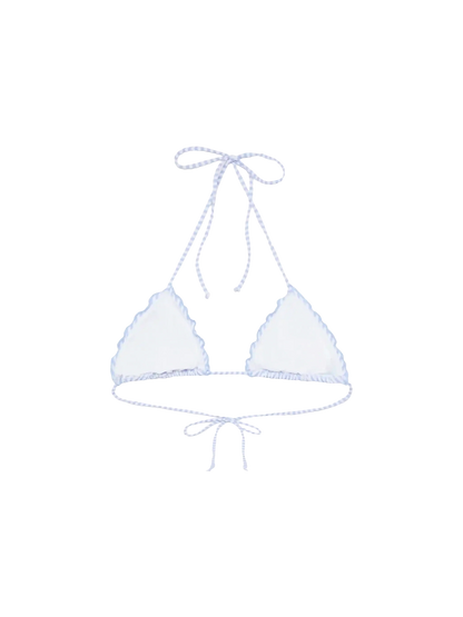 Sagittarius seersucker classic triangle top with striped print