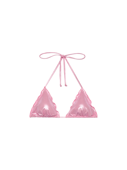 Sagittarius pink foil classic triangle top