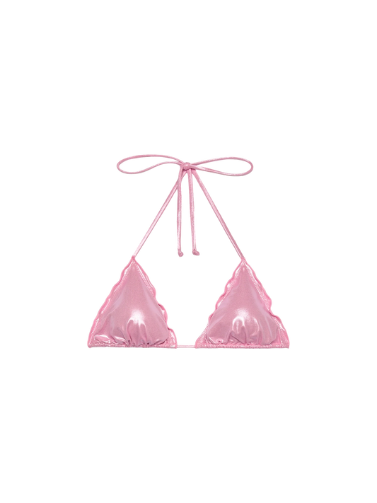 Sagittarius pink foil classic triangle top