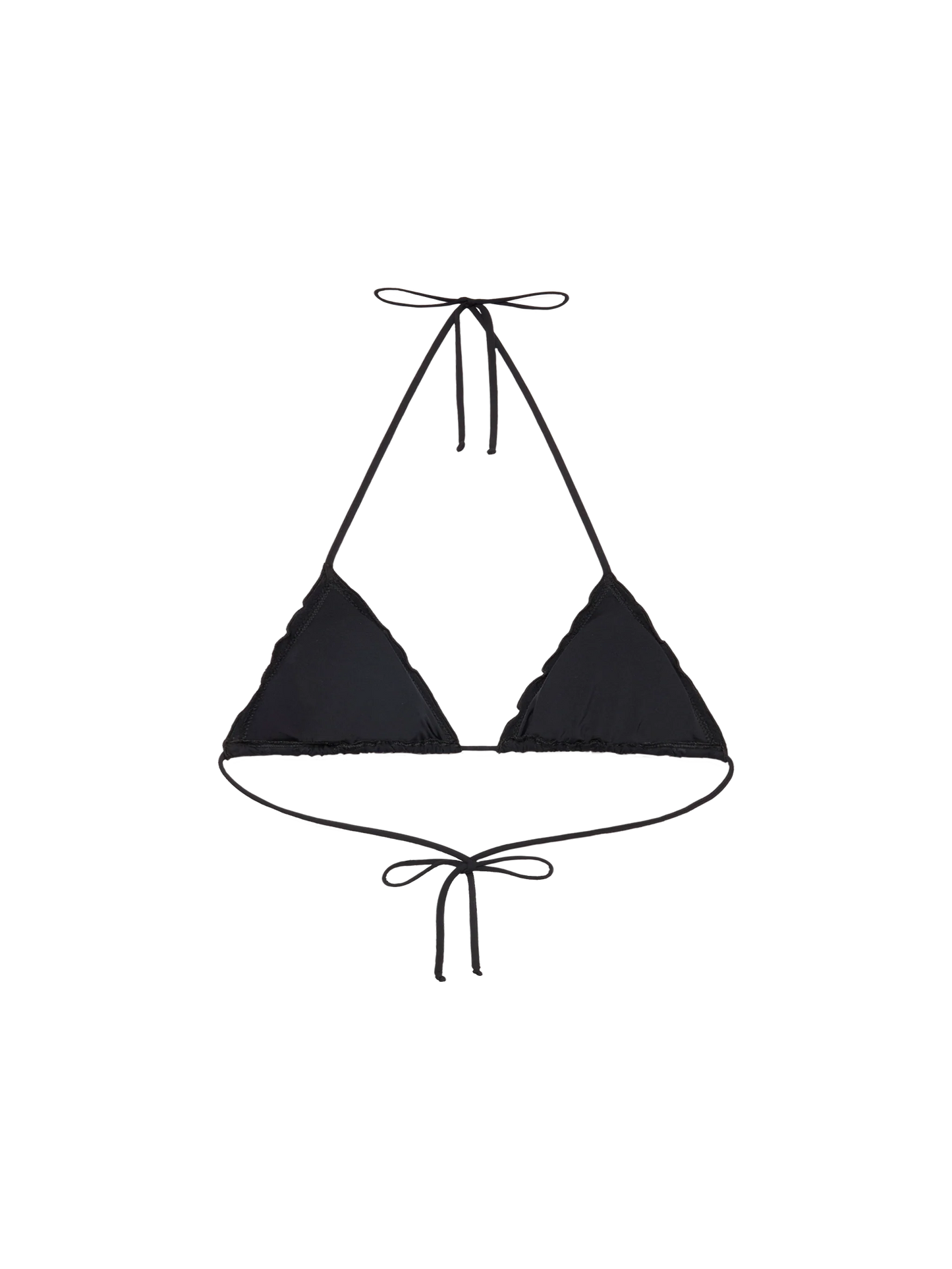 Sagittarius classic black Sangallo lace triangle top