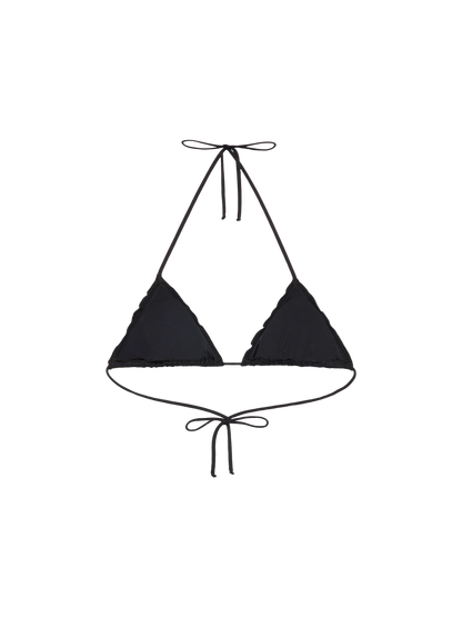 Sagittarius classic black Sangallo lace triangle top