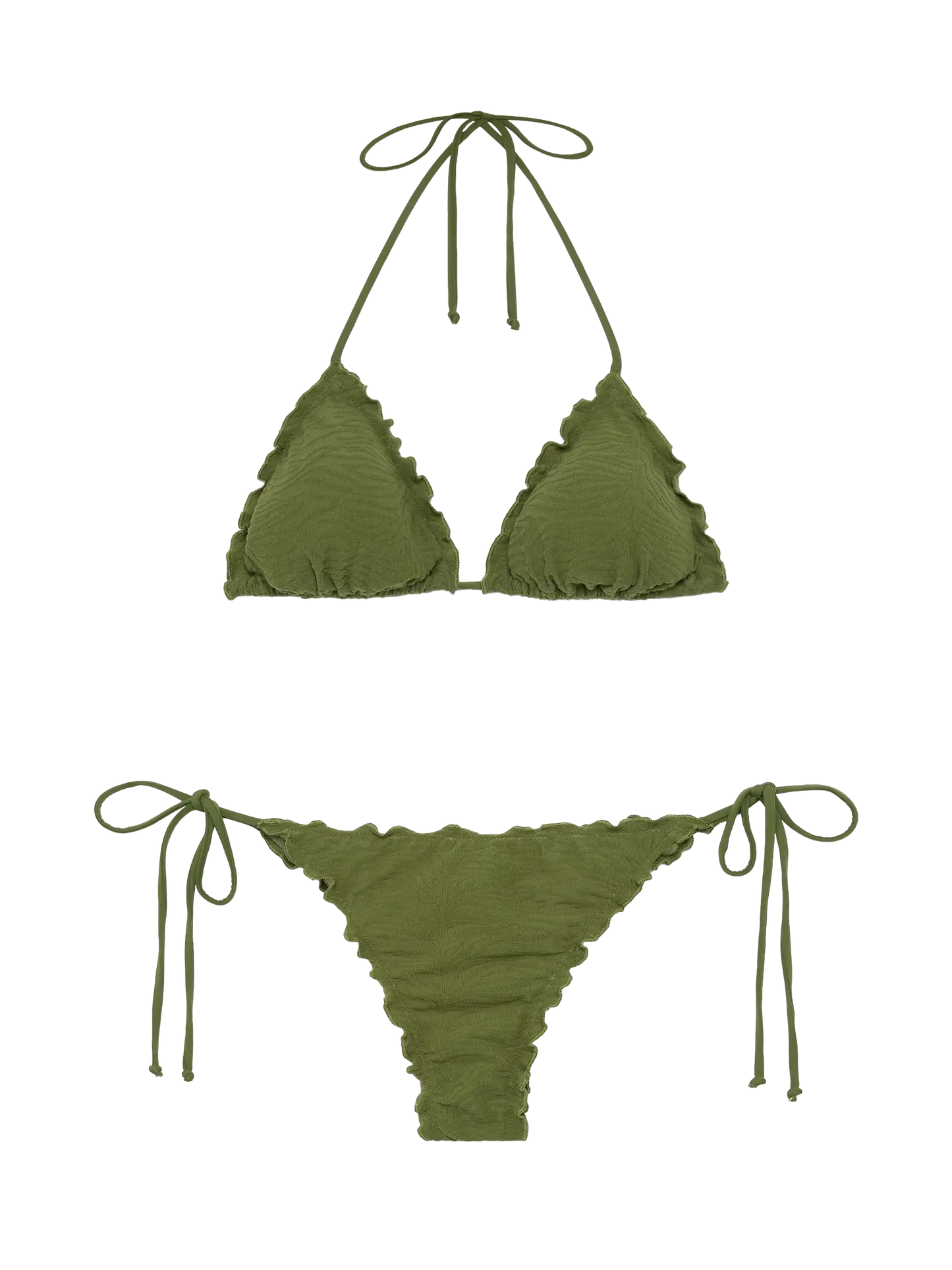 Zebra embossed classic triangle bikini Sagittarius Miami