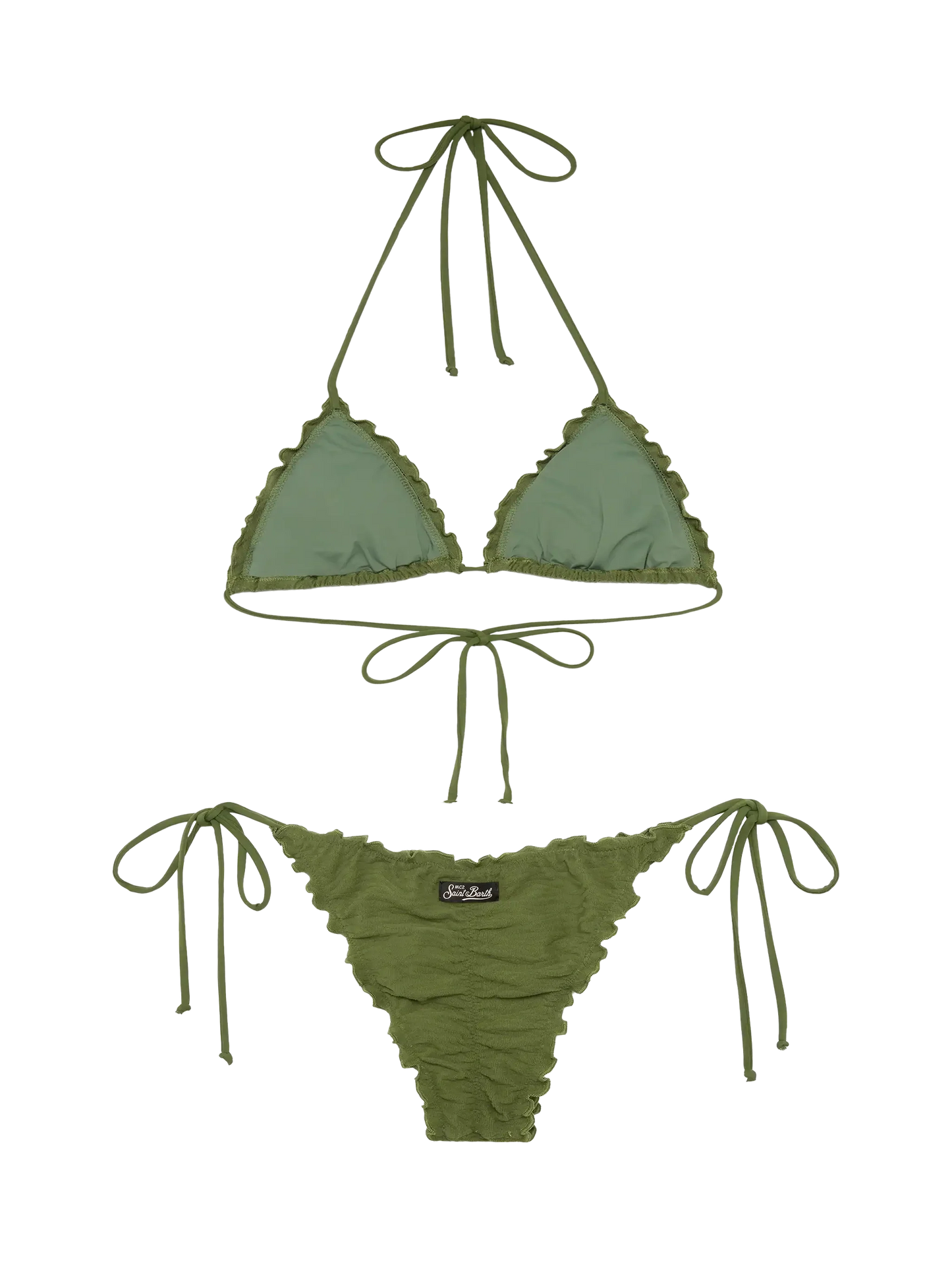 Zebra embossed classic triangle bikini Sagittarius Miami