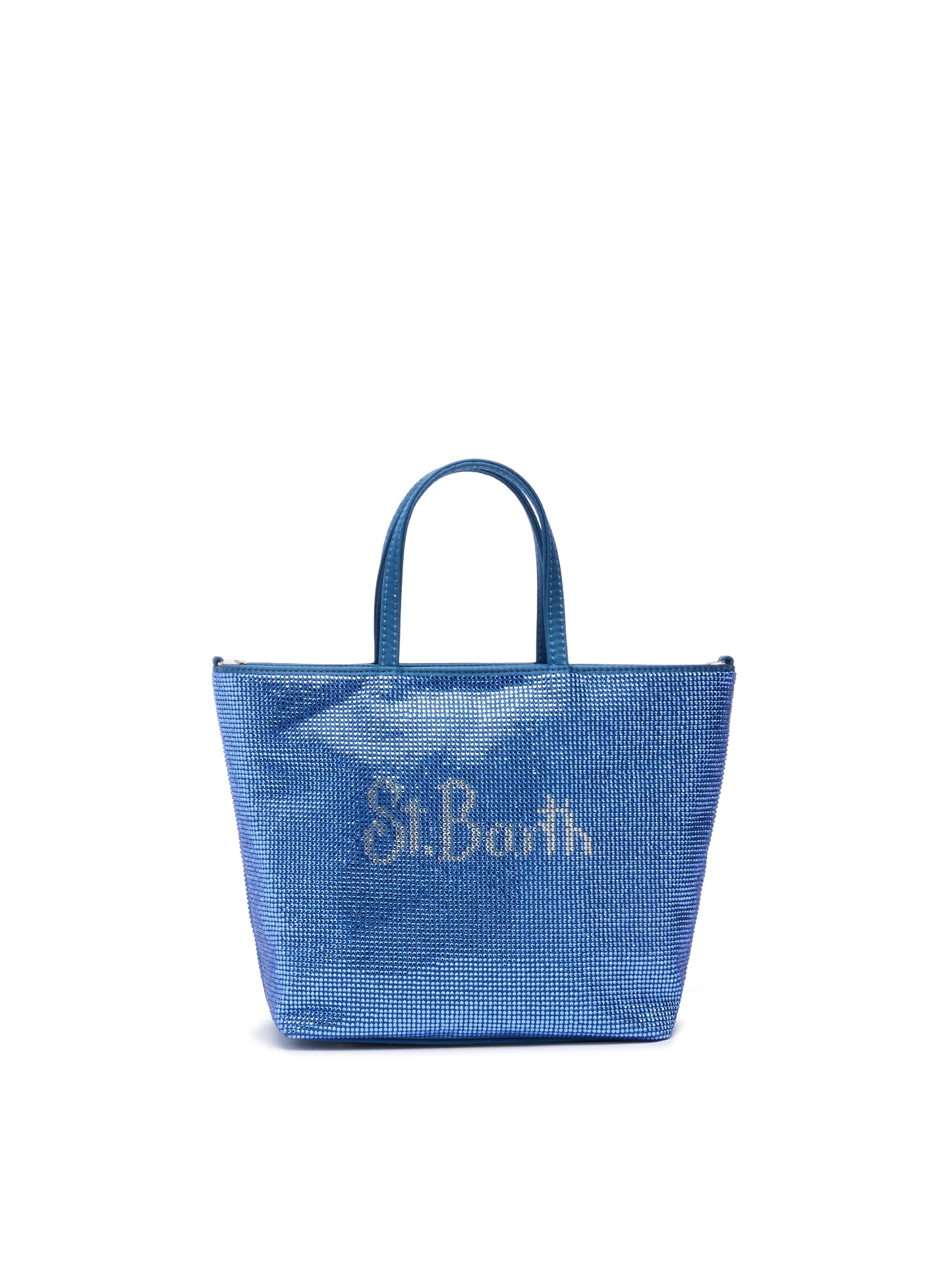 Strass Mini Bag with steel blue rhinestones