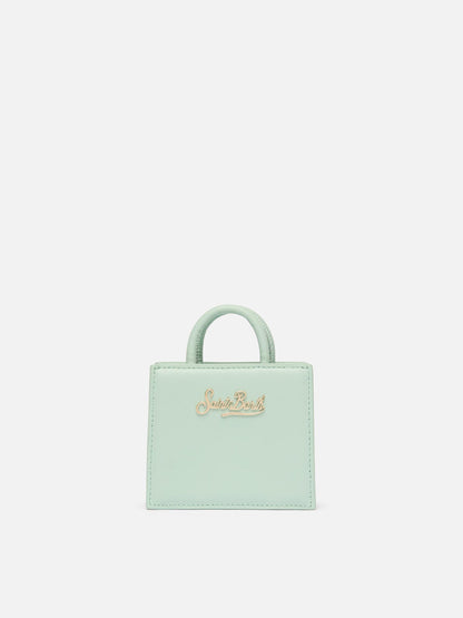 Shop Bag Micro in pelle verde salvia