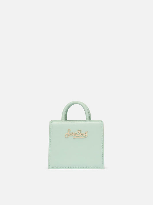 Shop Bag Micro in pelle verde salvia