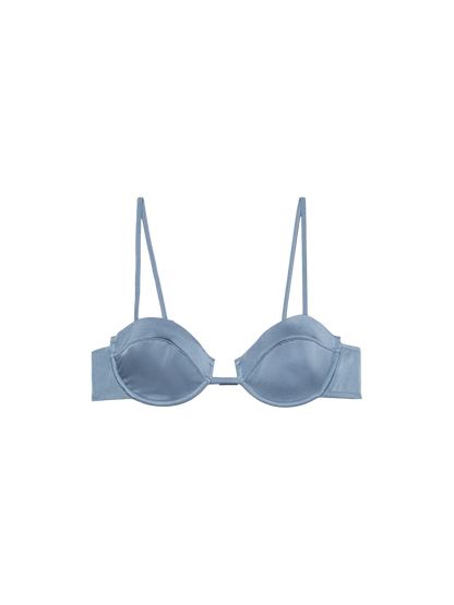 Salina shimmer avio blue underwired bralette