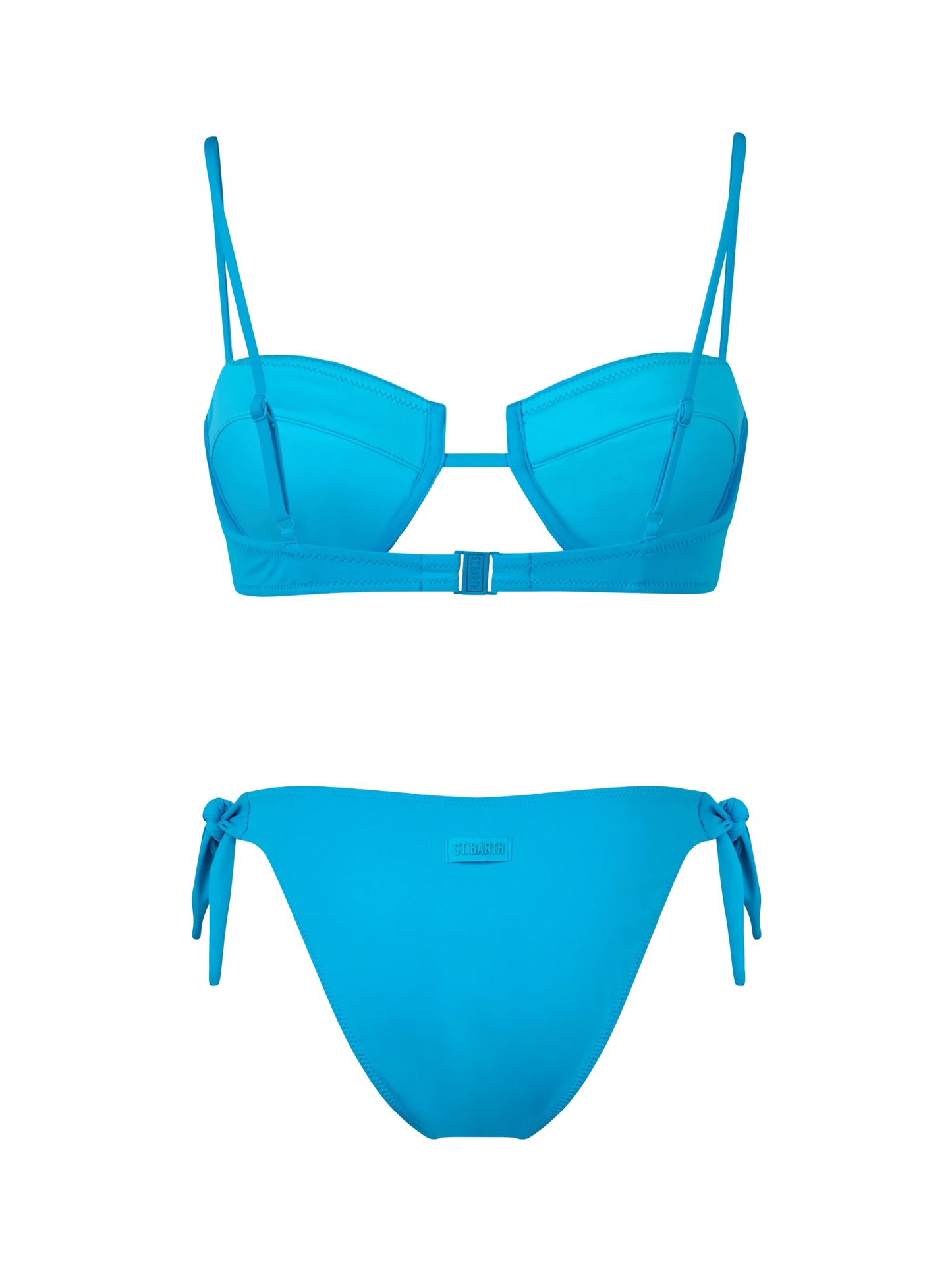 Woman turquoise underwired bralette bikini Salina Yali
