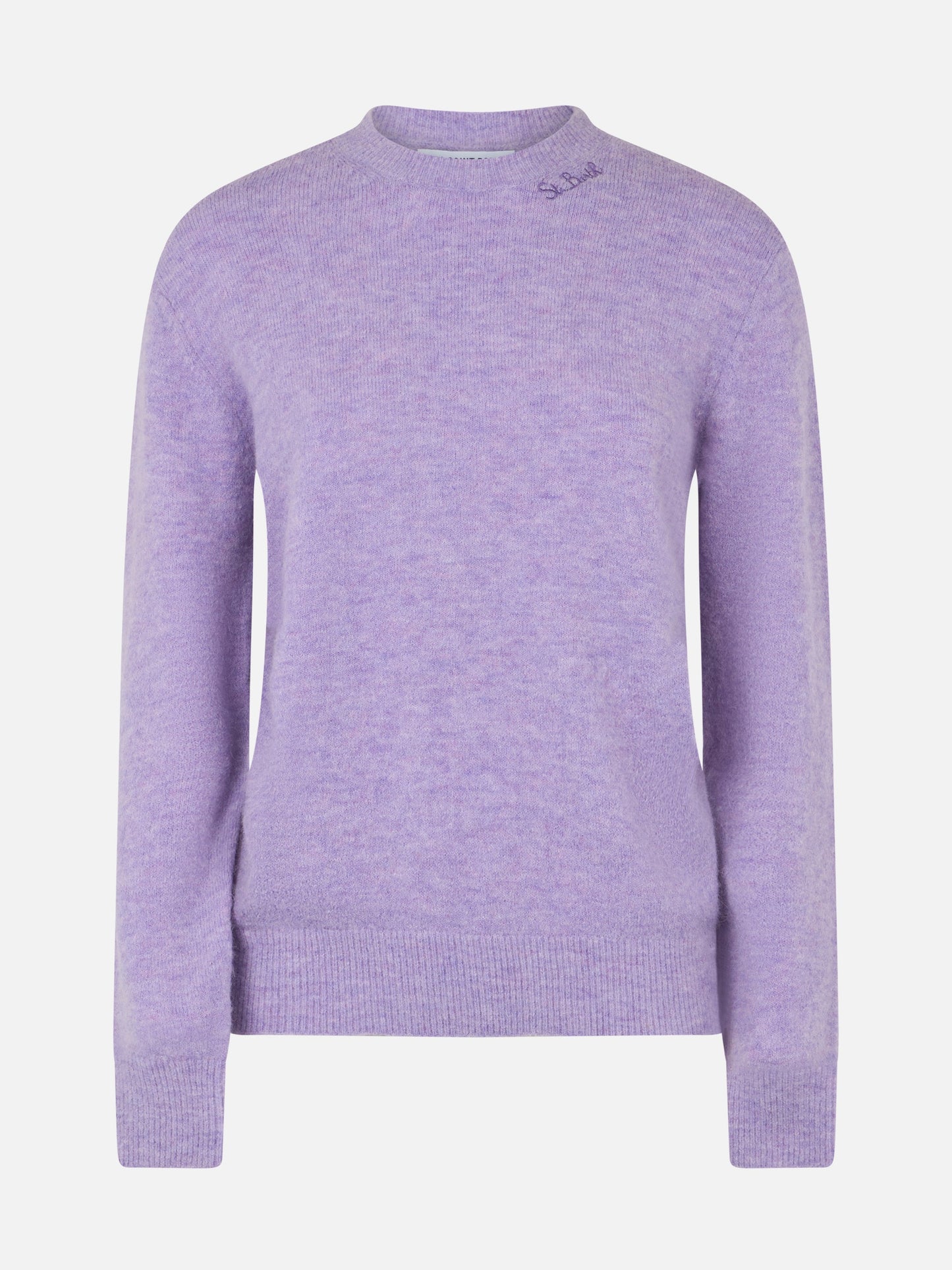 Woman stretch alpaca lilac sweater Sorbonne