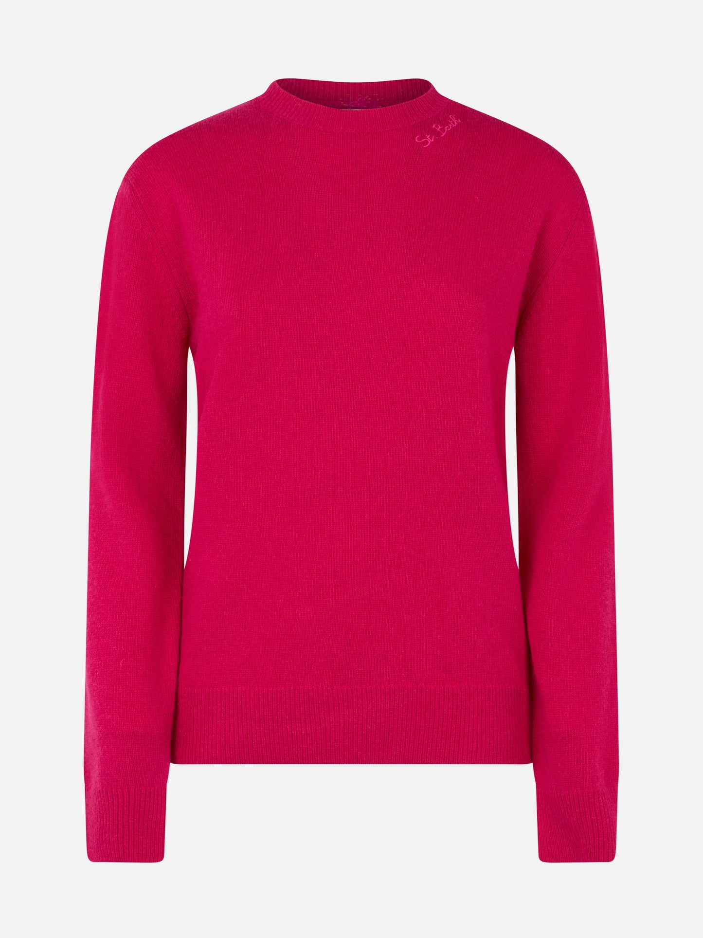 Woman cashmere blend fucsia sweater Sorbonne