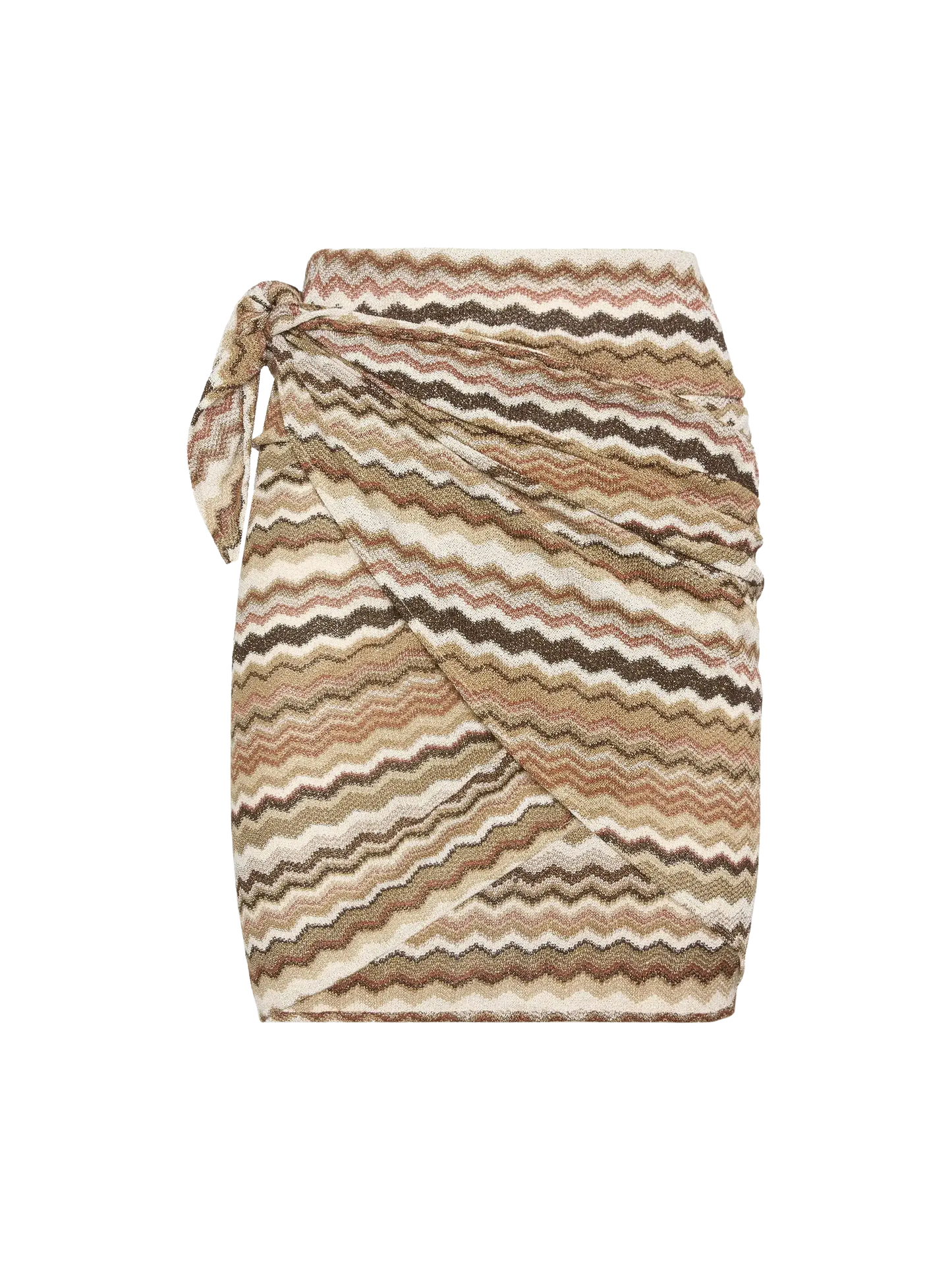 Sery short raschel pareo with chevron pattern