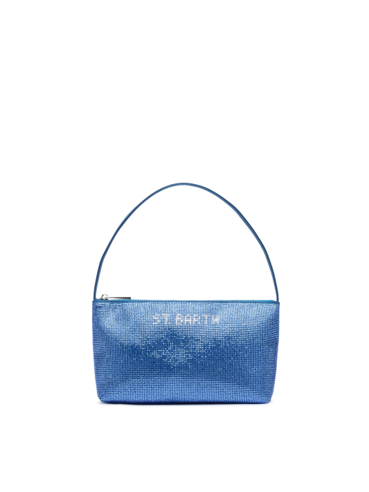Mini bag Strassy with avio blue rhinestones
