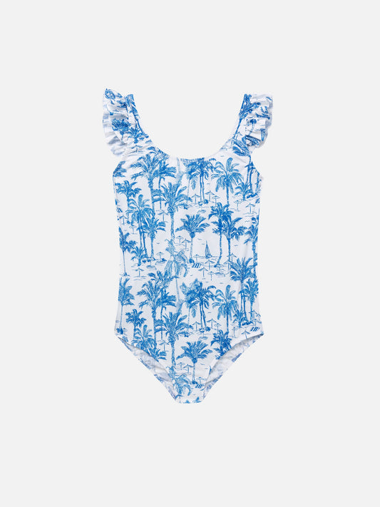 Tilda one-piece swimsuit with ruffled straps