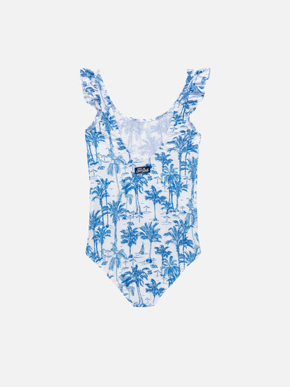 Tilda one-piece swimsuit with ruffled straps