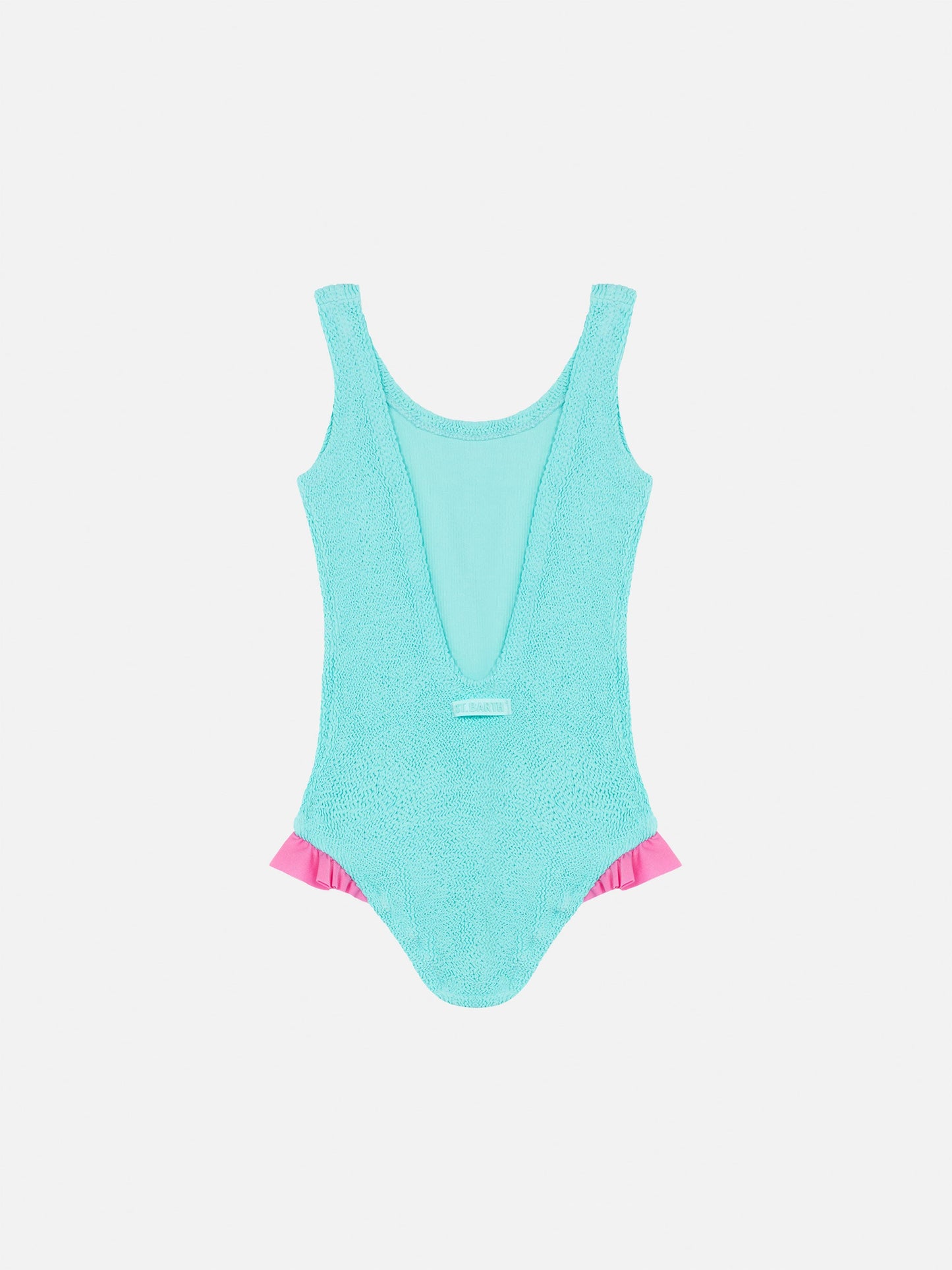 Tiana water green crinckle one-piece swimsuit