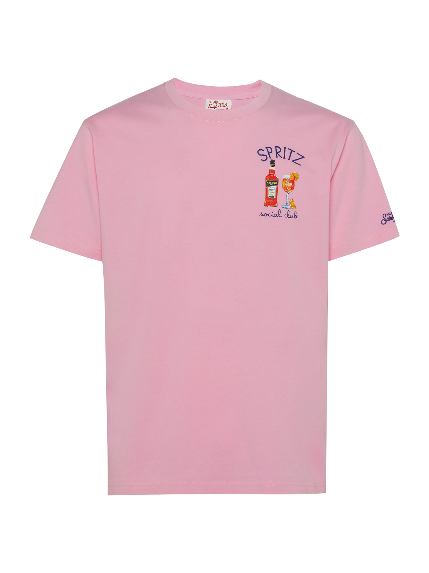 Organic cotton T-shirt with Spritz social club embroidery | APEROL SPECIAL EDITION