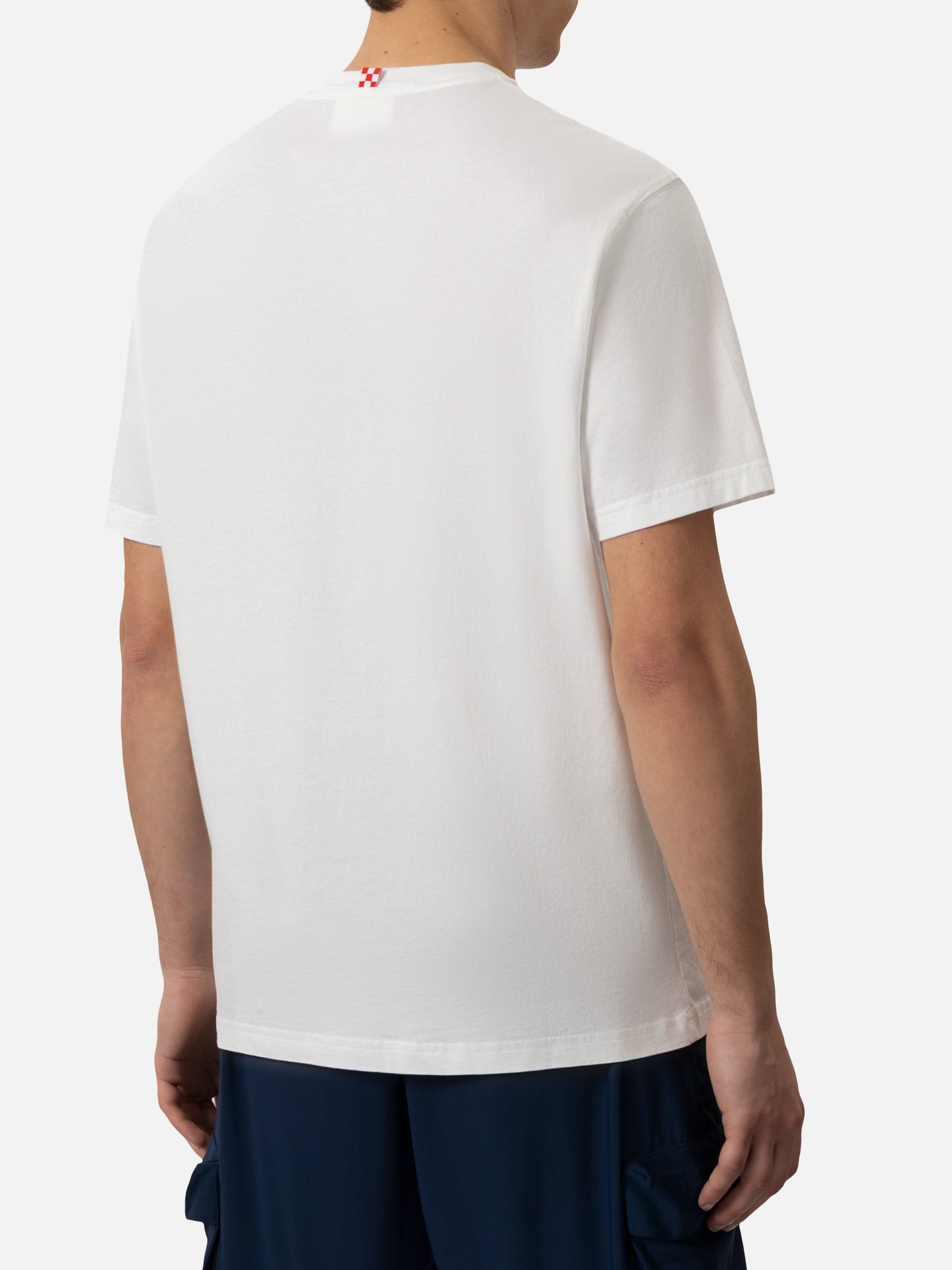 Organic cotton T-shirt with St. Barth Snoopy bomber embroidery | SNOOPY PEANUTS® SPECIAL EDITION