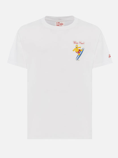 Organic cotton T-shirt with Homer surfer embroidery | THE SIMPSON SPECIAL EDITION