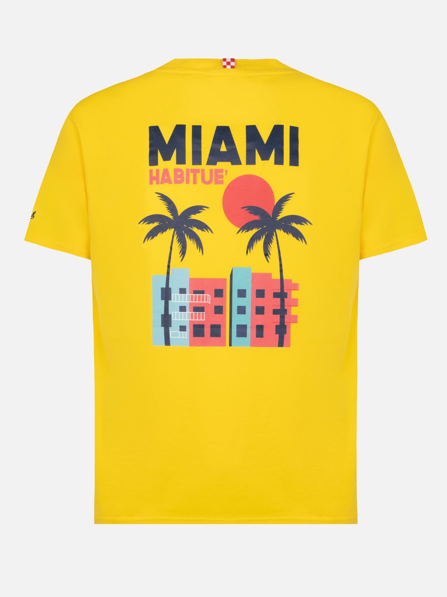 Organic cotton T-shirt with Miami postcard print