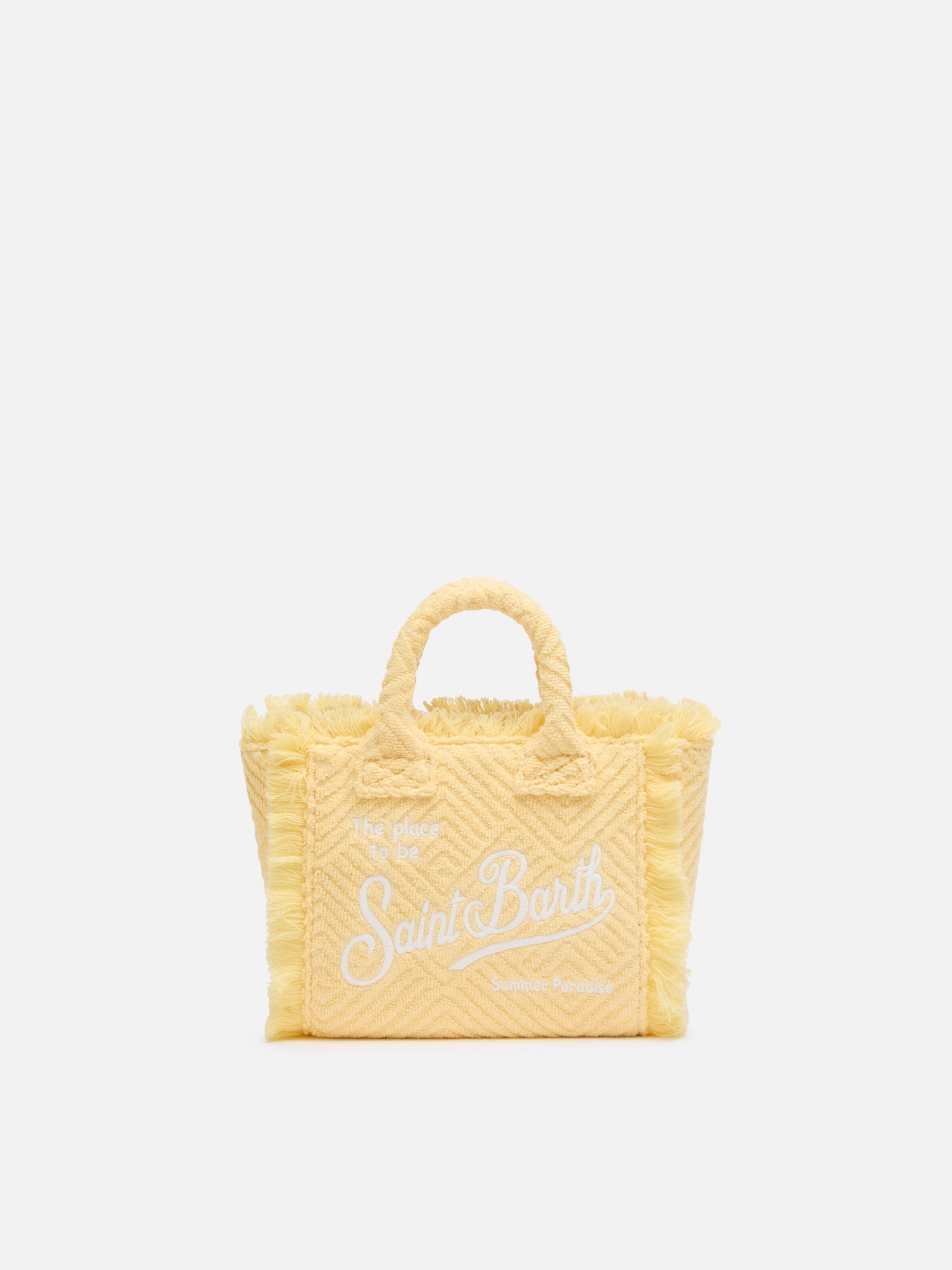 Yellow lines embossed Mini Vanity Sponge Bag - MC2 Saint Barth