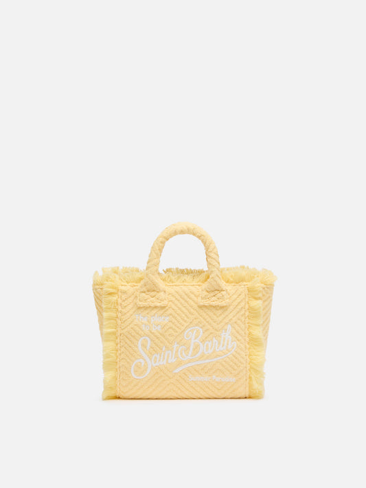 Yellow lines embossed Mini Vanity Sponge Bag