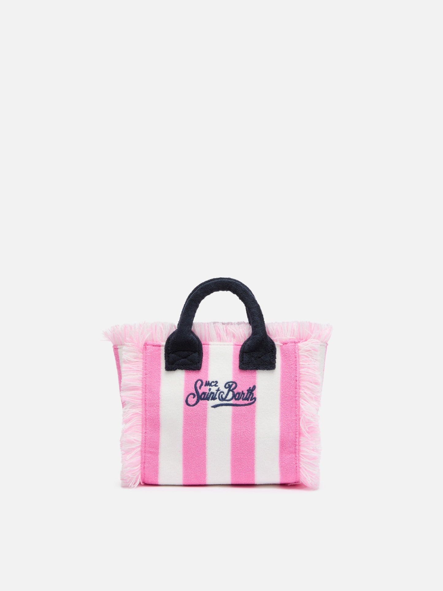 Mini Vanity Sponge Bag with pink striped print