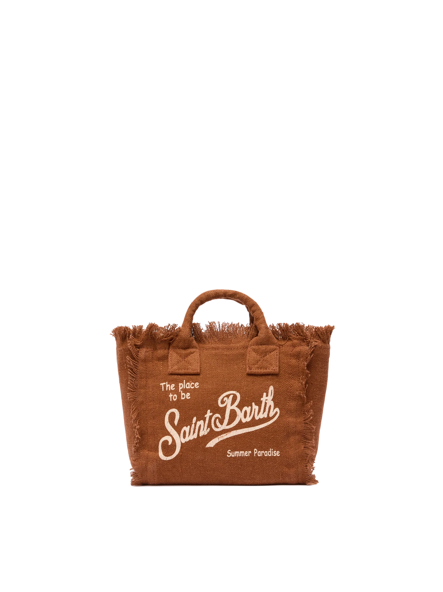 Mini Vanity brown Linen bag - MC2 Saint Barth