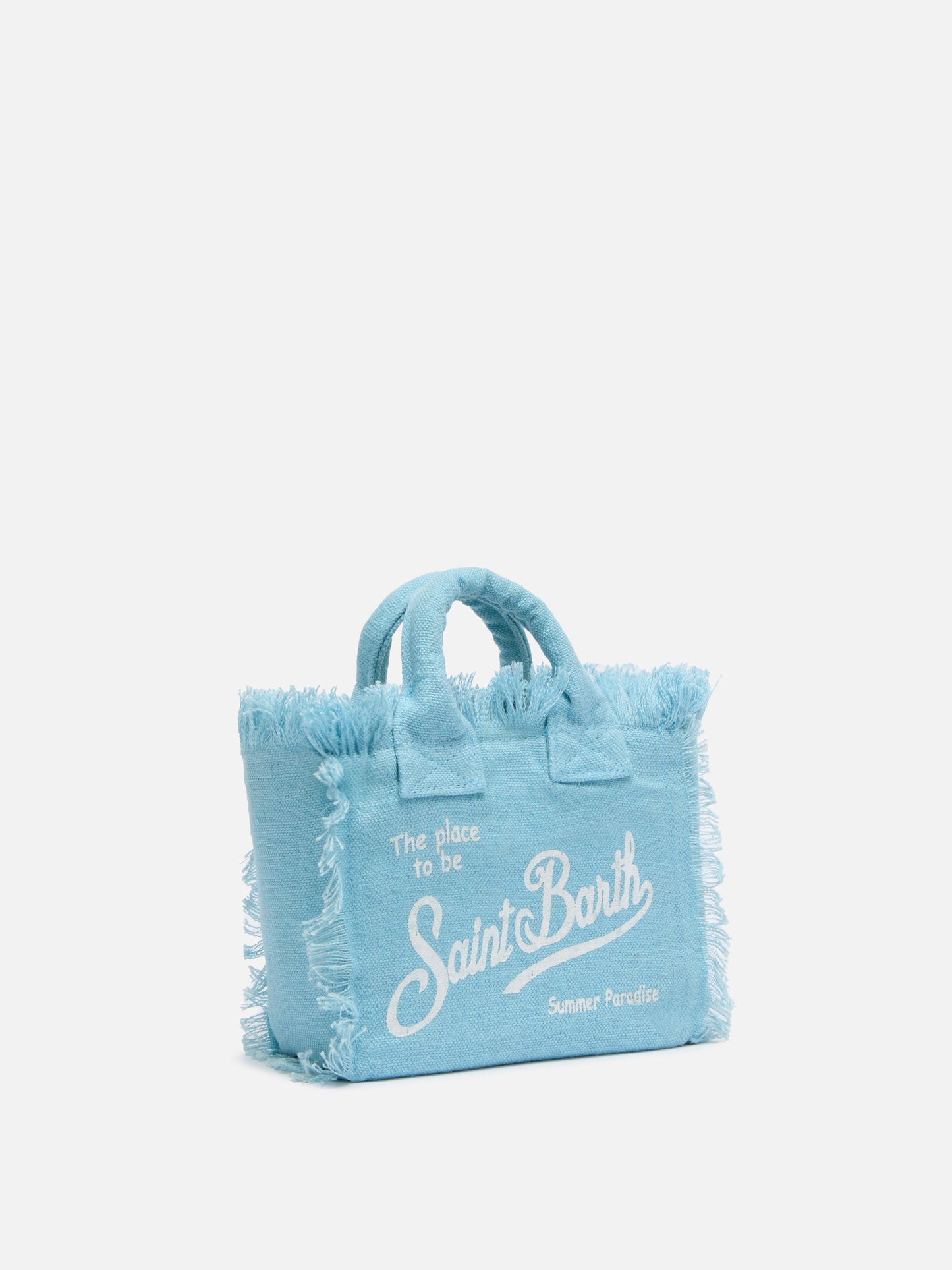 Mini Vanity light blue Linen bag