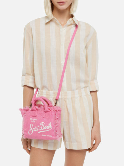 Mini Vanity pink Linen bag