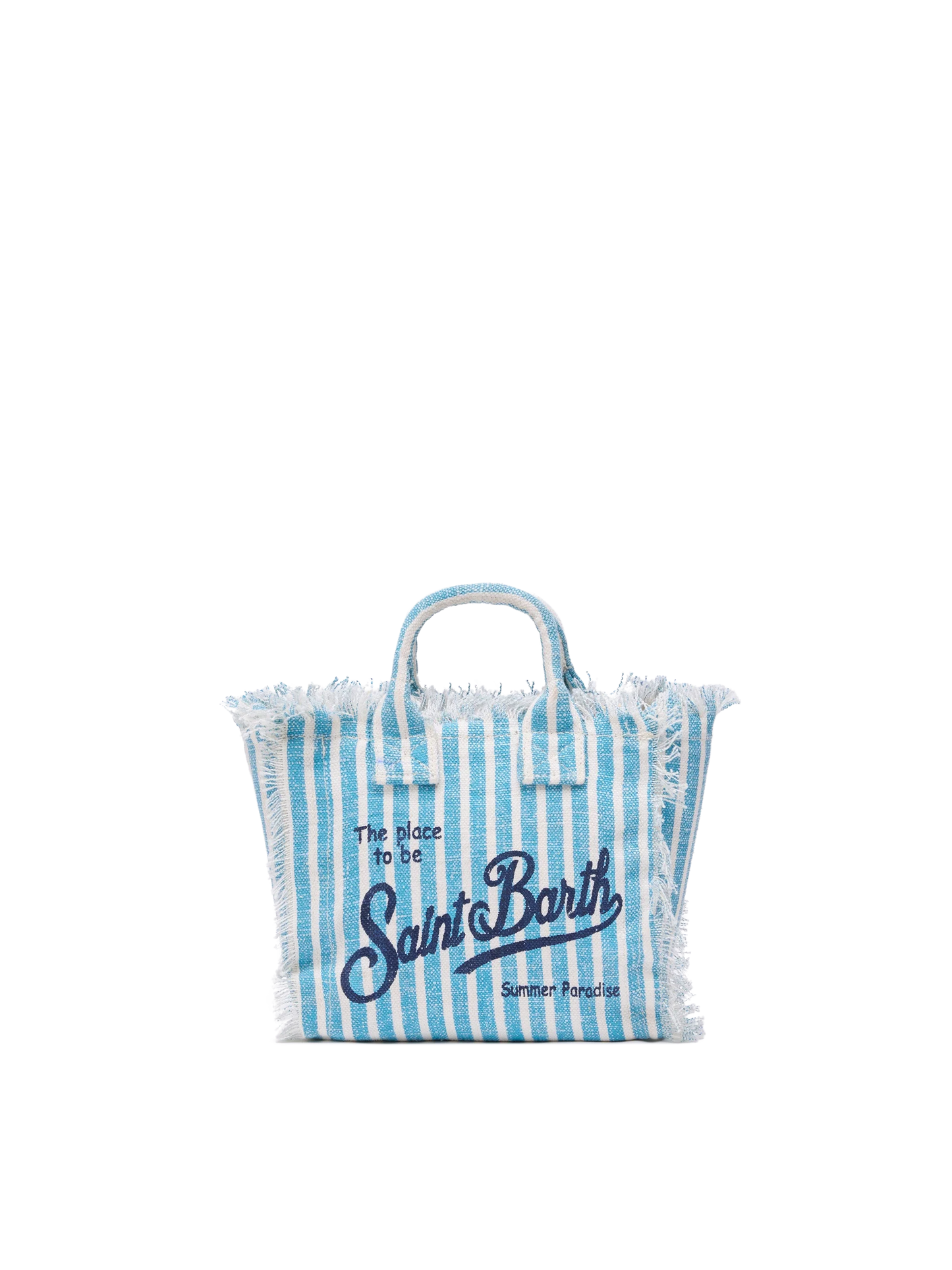 Mini Vanity Linen bag  with striped print