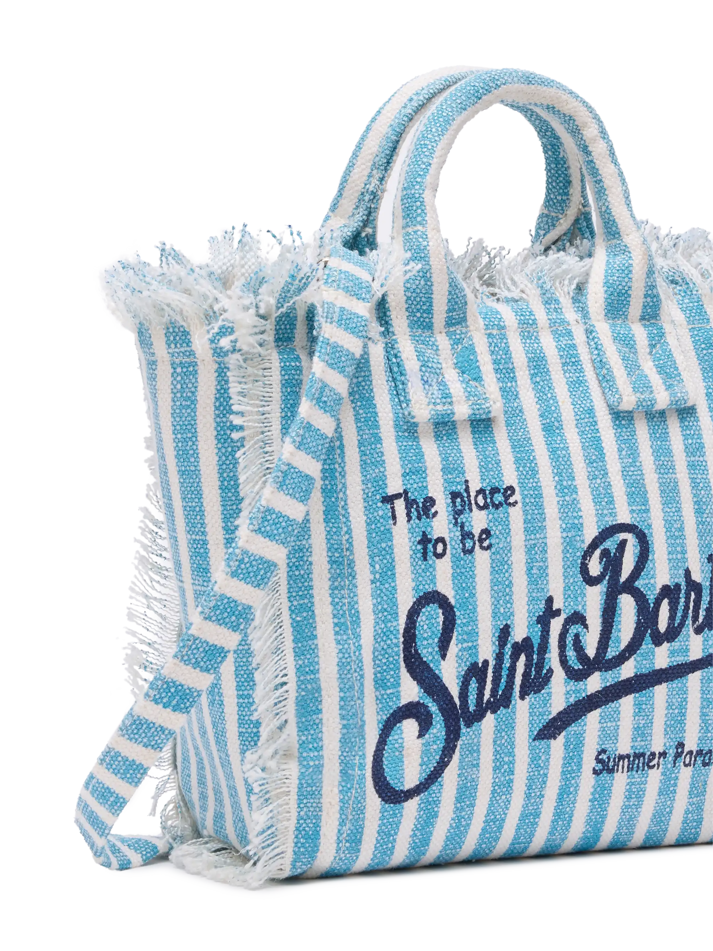 Mini Vanity Linen bag  with striped print