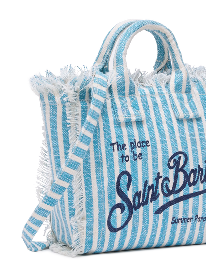 Mini Vanity Linen bag  with striped print