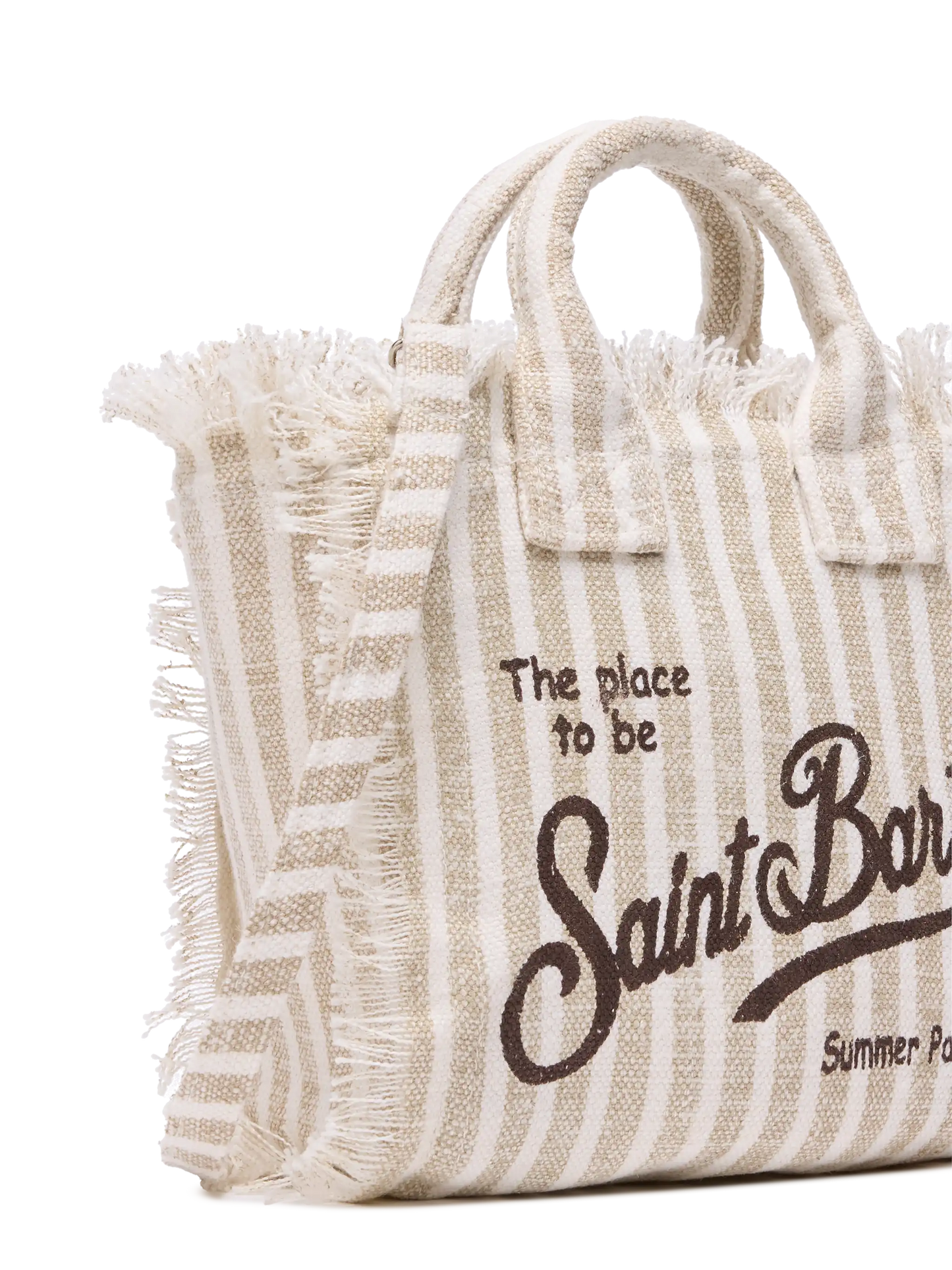 Mini Vanity Linen bag  with striped print