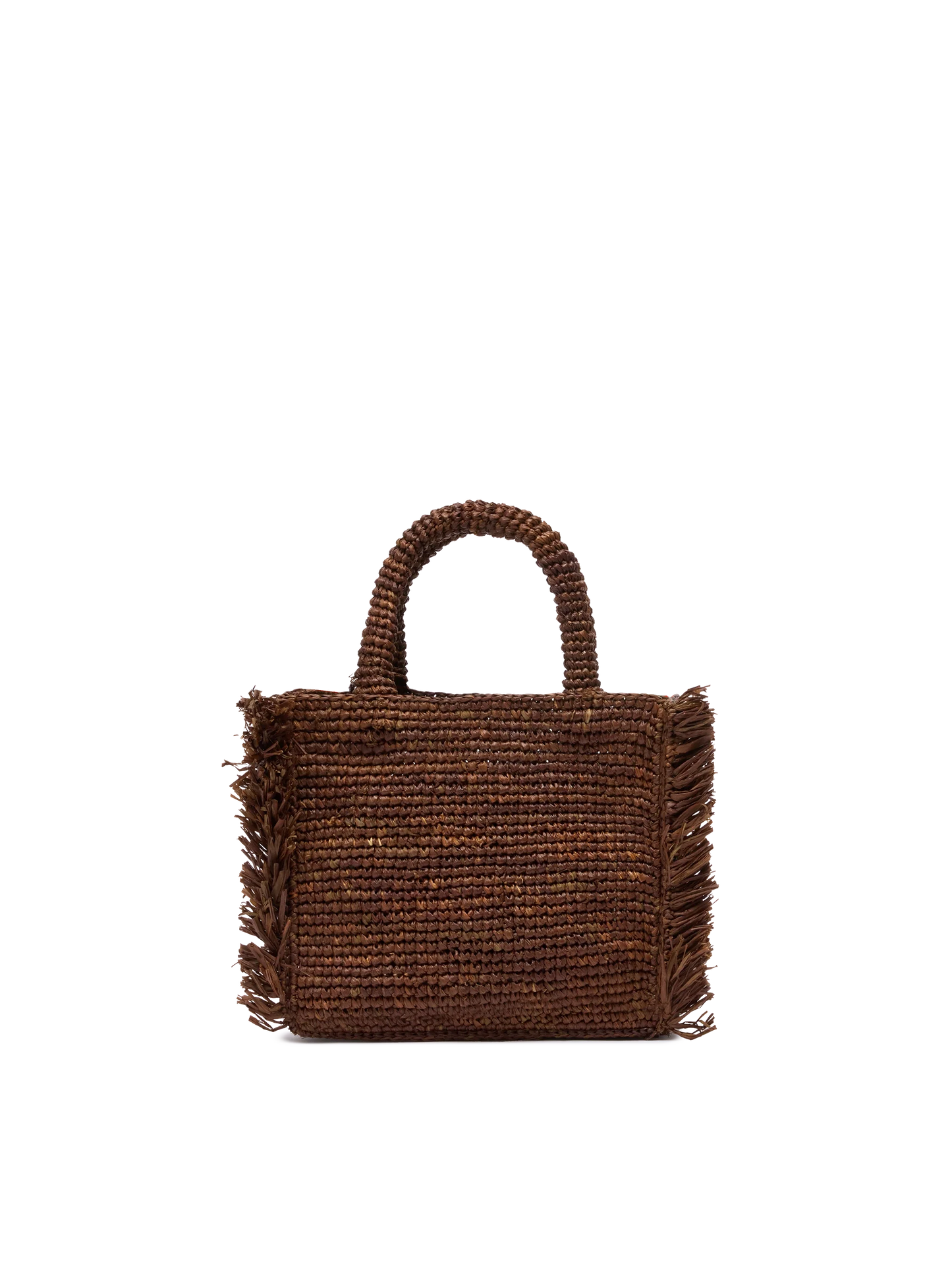 Mini Vanity Raffia Fringes bag with Saint Barth embroidery - MC2 Saint Barth