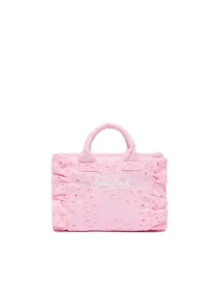 Pink Sangallo lace Mini Vanity Volant bag