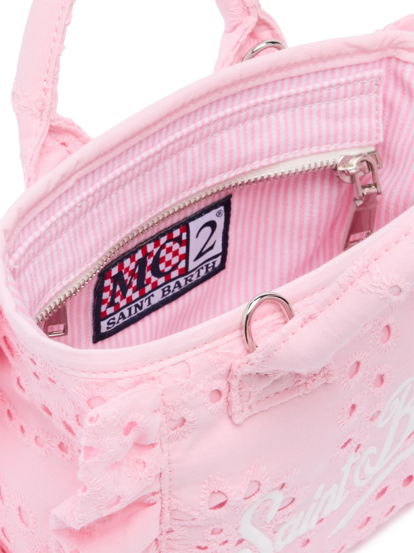 Pink Sangallo lace Mini Vanity Volant bag