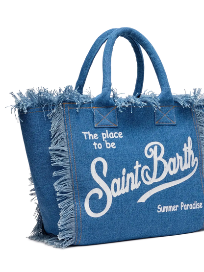 Denim fabric Vanity tote bag - MC2 Saint Barth