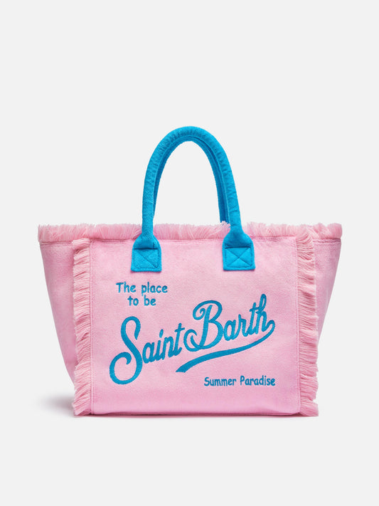 Pink terry Vanity Sponge tote bag - MC2 Saint Barth