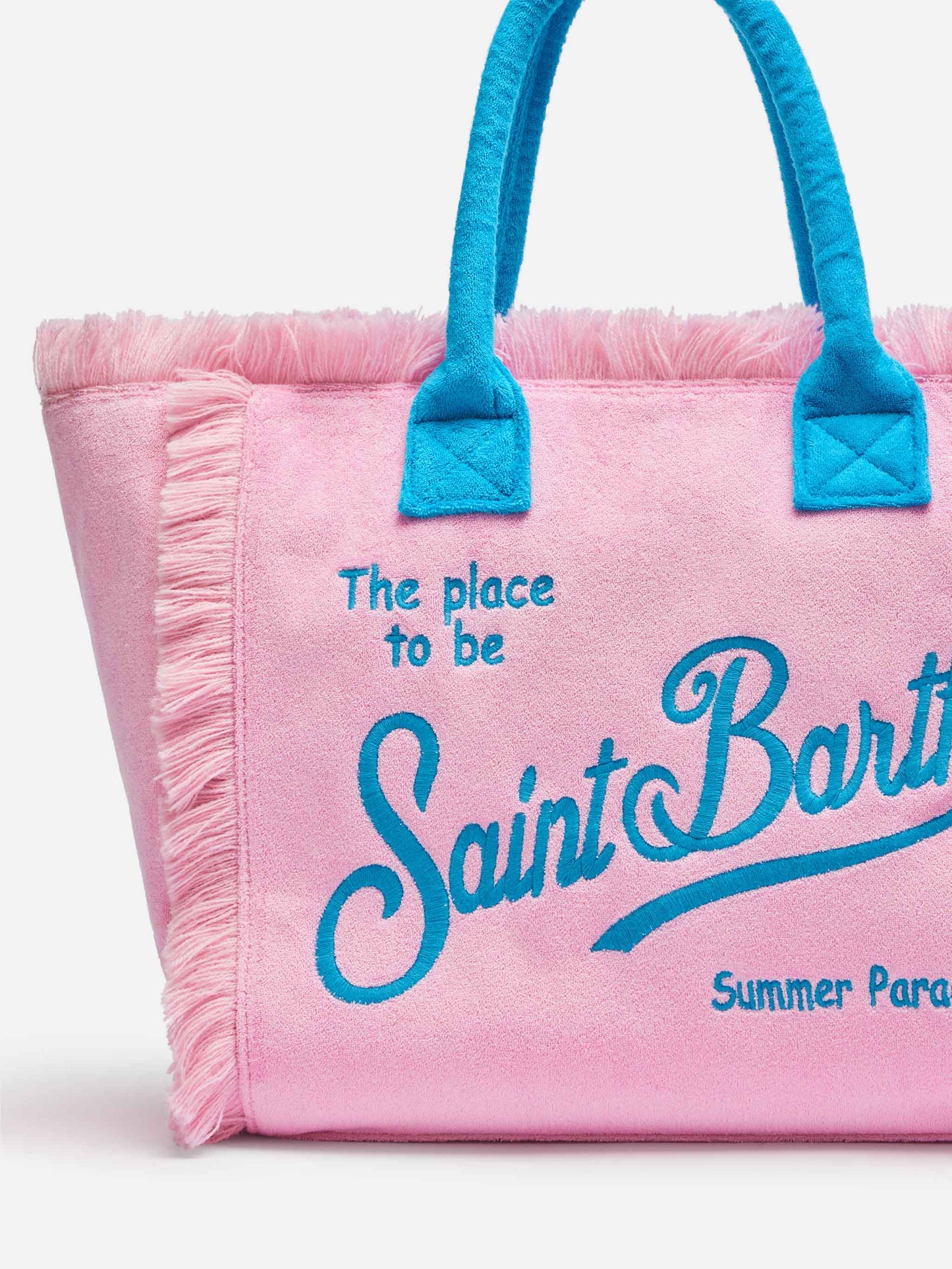 Pink terry Vanity Sponge tote bag - MC2 Saint Barth