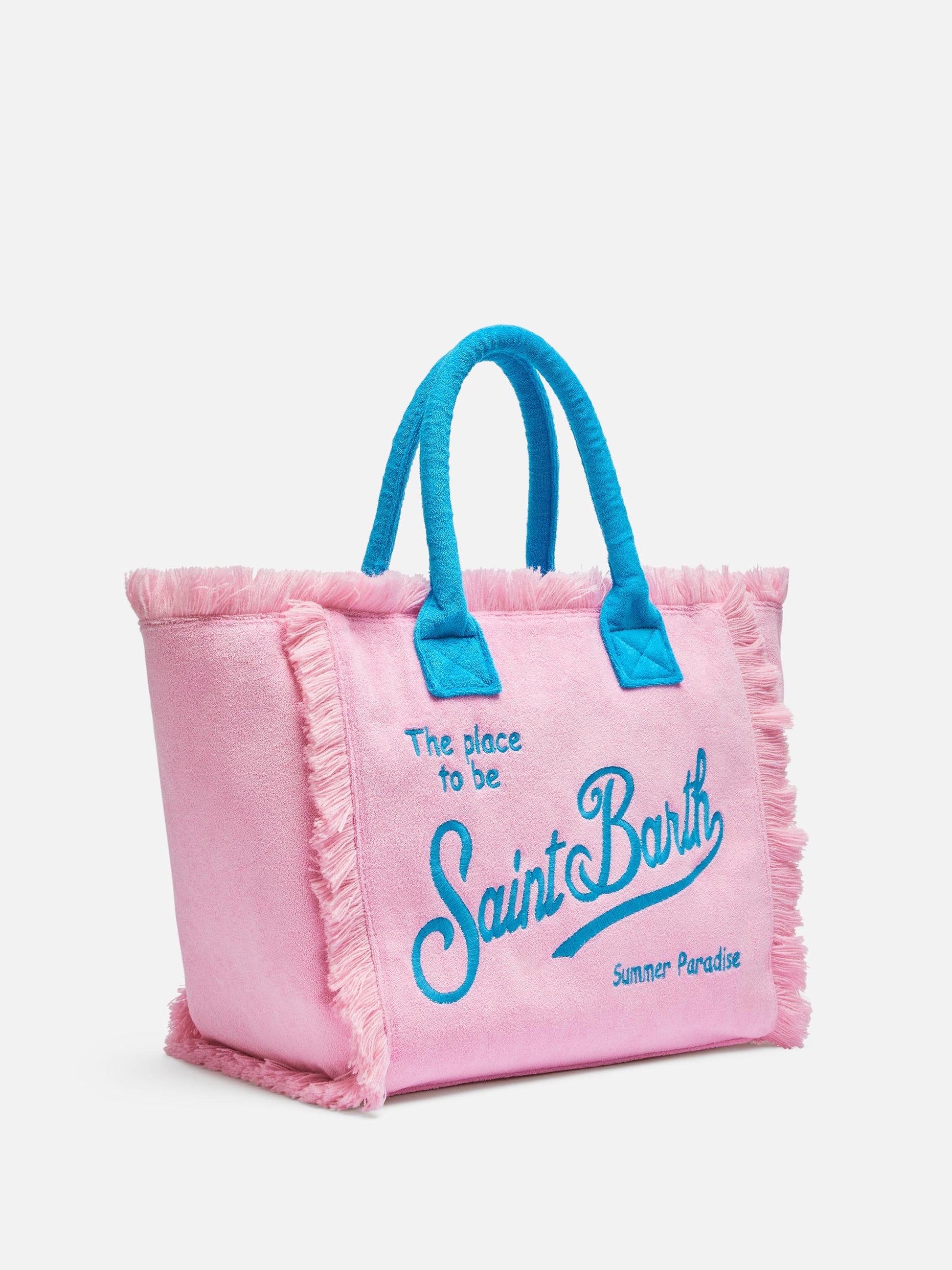 Pink terry Vanity Sponge tote bag - MC2 Saint Barth