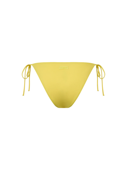 Woman pale yellow classic swim briefs Virgo