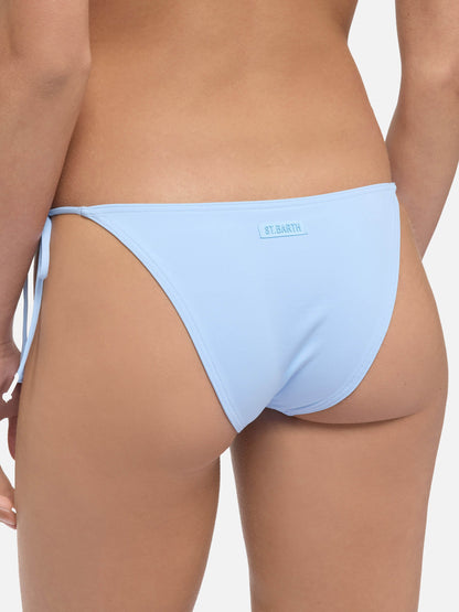 Virgo light blue classic swim briefs                                                          - May light blue scoop bralette top