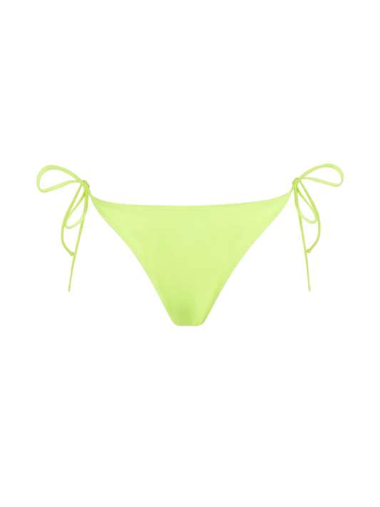 Woman fluo yellow classic swim briefs Virgo