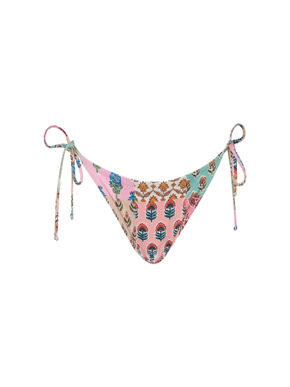 Virgo classic swim briefs with floral patch print