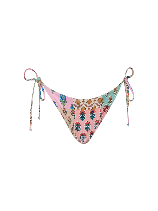 Virgo classic swim briefs with floral patch print