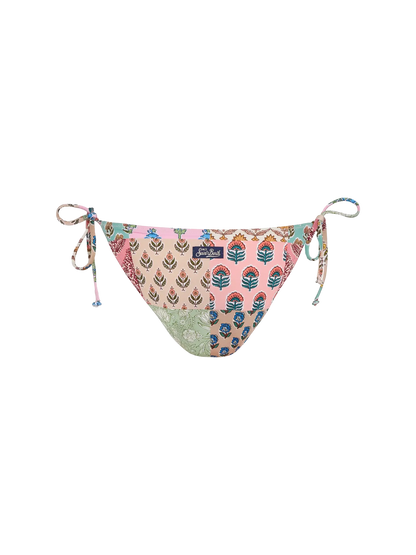 Virgo classic swim briefs with floral patch print