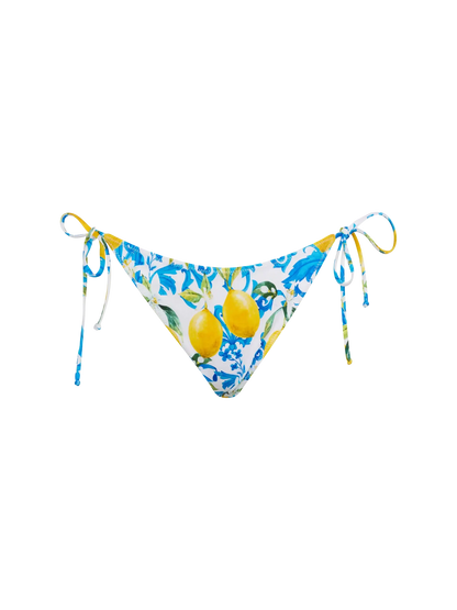 Virgo classic swim briefs with majolica print